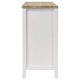 Aparador de comedor de 2 puertas Hollis, mueble de almacenamiento, color blanco