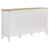 Aparador de comedor de 2 puertas Hollis, mueble de almacenamiento, color blanco