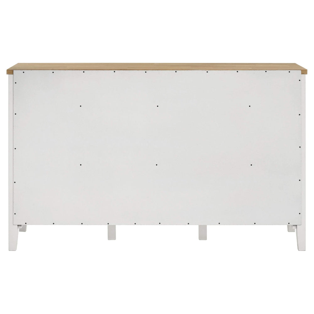 Aparador de comedor de 2 puertas Hollis, mueble de almacenamiento, color blanco