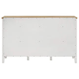 Aparador de comedor de 2 puertas Hollis, mueble de almacenamiento, color blanco