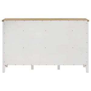 Aparador de comedor de 2 puertas Hollis, mueble de almacenamiento, color blanco