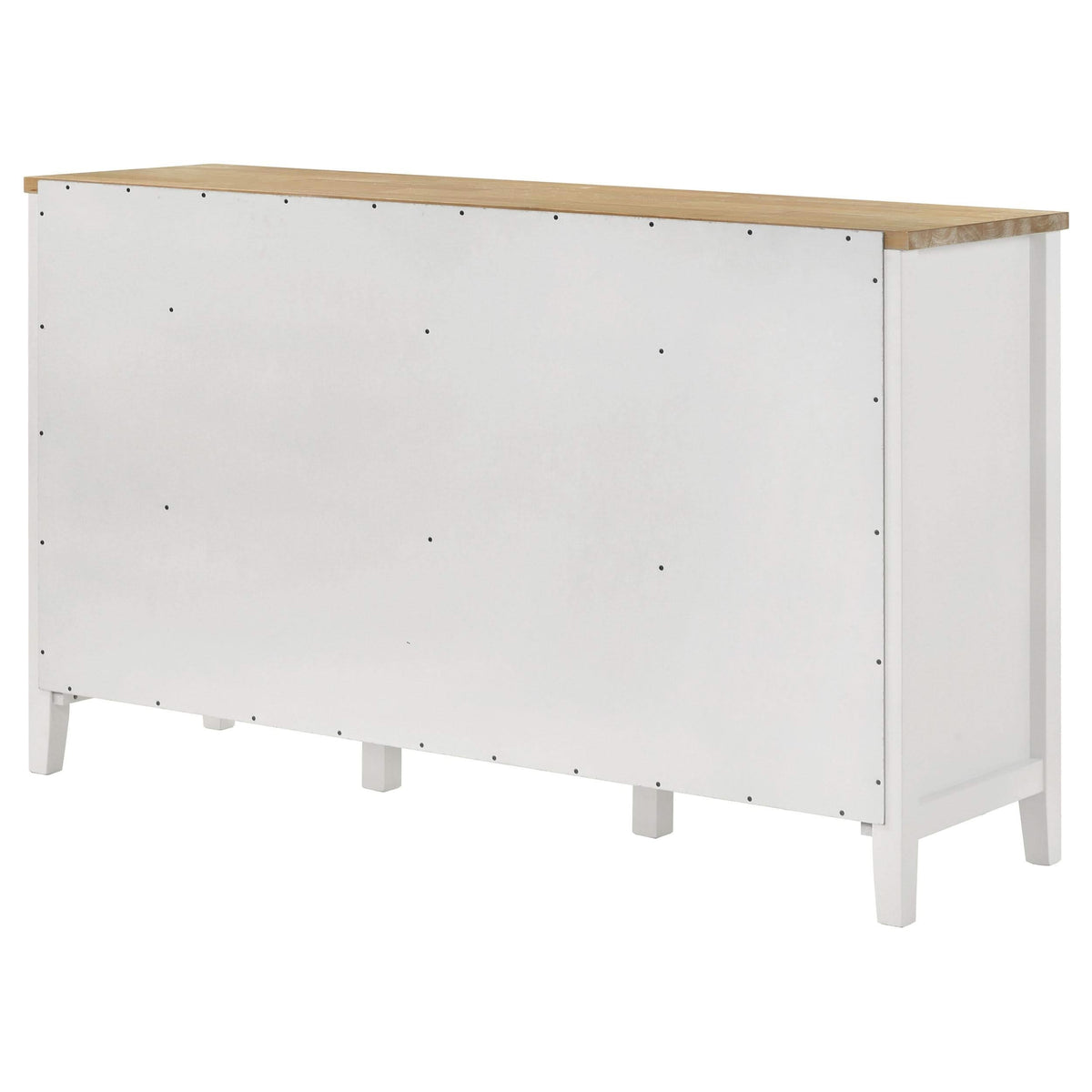 Aparador de comedor de 2 puertas Hollis, mueble de almacenamiento, color blanco