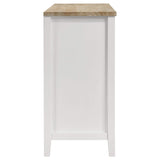 Aparador de comedor de 2 puertas Hollis, mueble de almacenamiento, color blanco