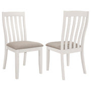 Nogales Wood Dining Side Chair Off White (Set of 2)