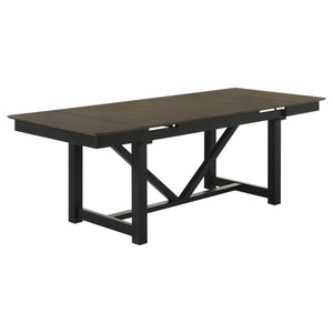 Juego de mesa de comedor extensible refractaria Malia de 5 piezas de roble