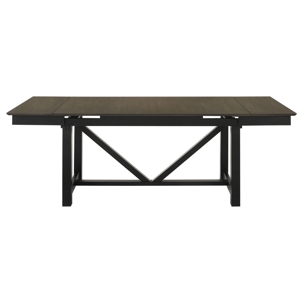 Juego de mesa de comedor extensible refractaria Malia de 5 piezas de roble