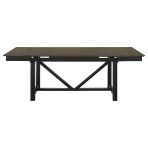 Juego de mesa de comedor extensible refractaria Malia de 5 piezas de roble
