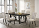 Juego de mesa de comedor extensible refractaria Malia de 7 piezas de roble