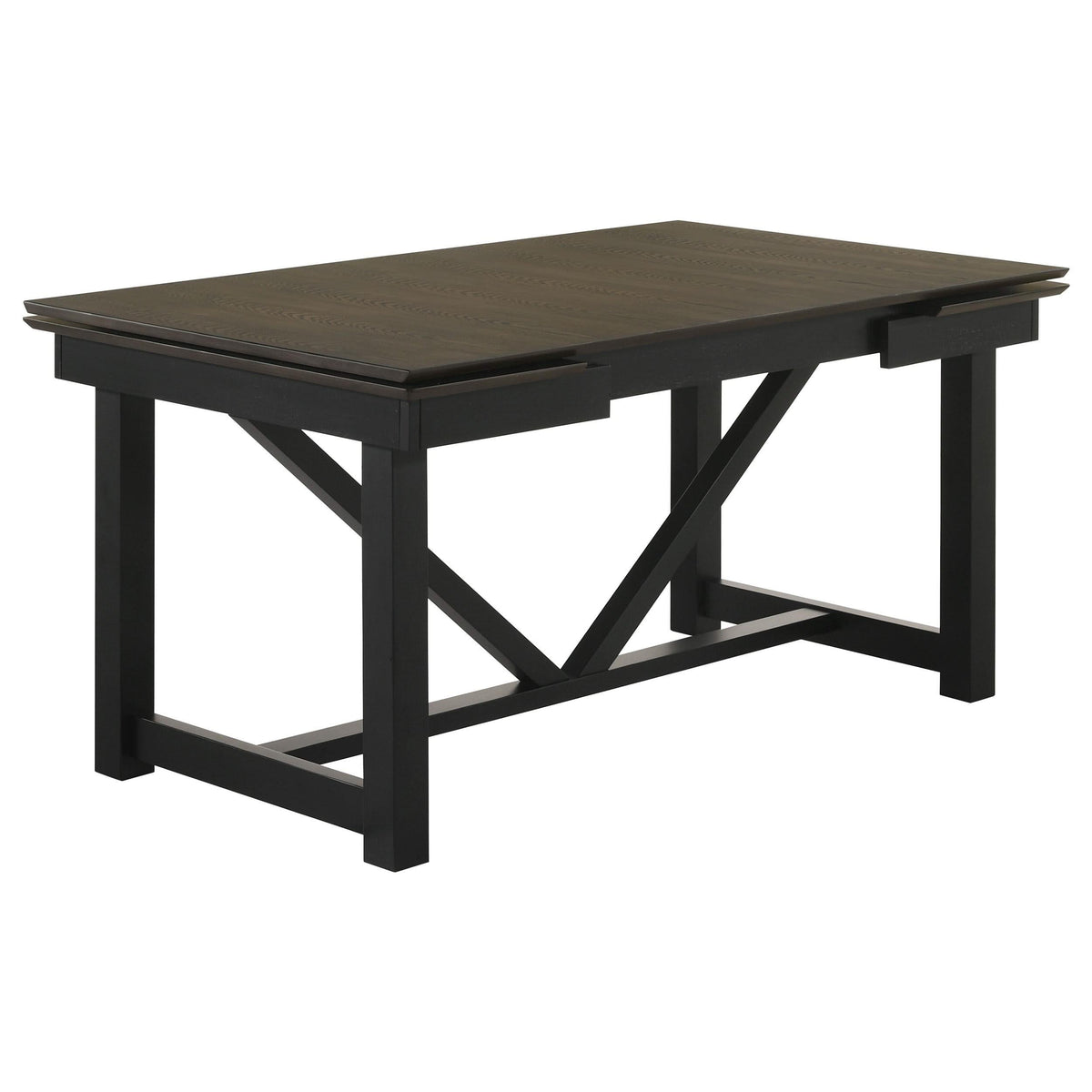 Mesa de comedor rectangular Malia de 87 pulgadas con hojas extensibles de roble