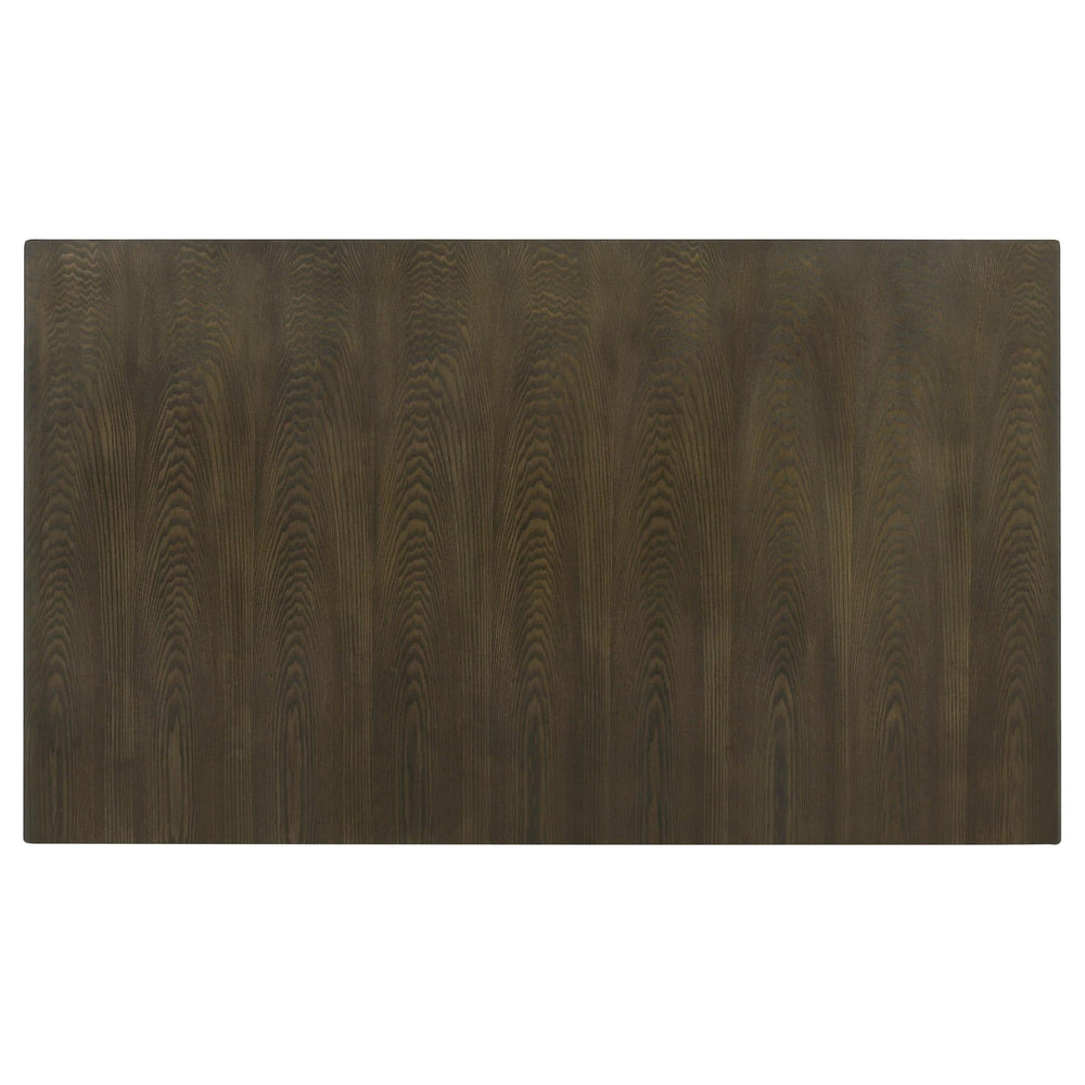 Mesa de comedor rectangular Malia de 87 pulgadas con hojas extensibles de roble