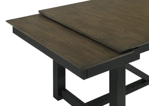 Mesa de comedor rectangular Malia de 87 pulgadas con hojas extensibles de roble