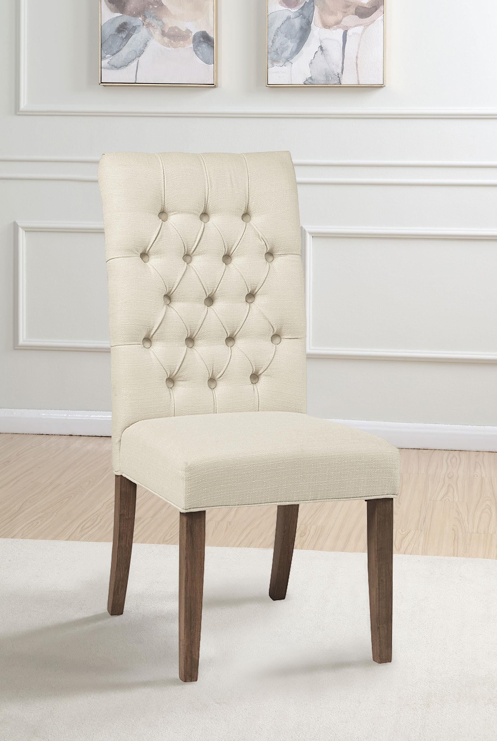Douglas Upholstered Dining Side Chair Oatmeal (Set of 2)