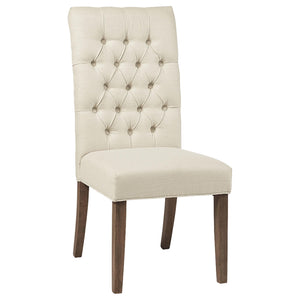 Silla de comedor tapizada Douglas color avena (juego de 2)
