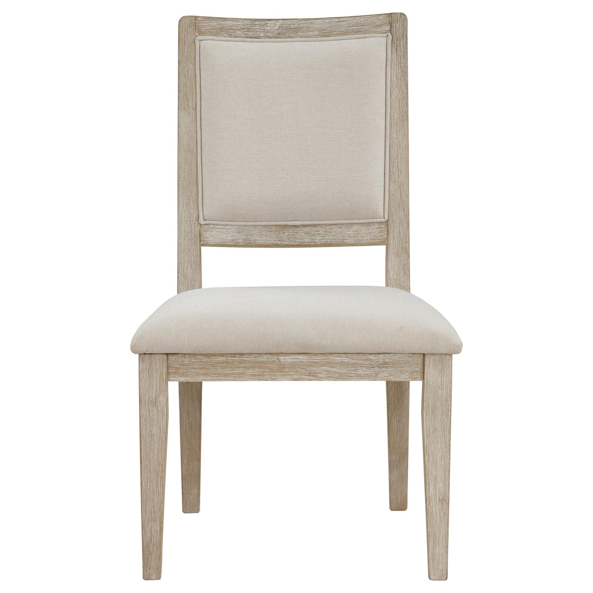 Juego de mesa de comedor redonda Trofello de 5 piezas, color blanco lavado