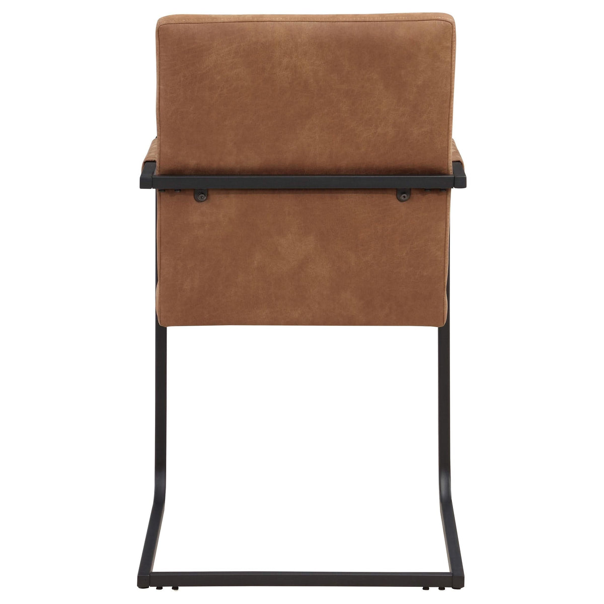 Sillón de comedor tapizado Nate en marrón antiguo (juego de 2)