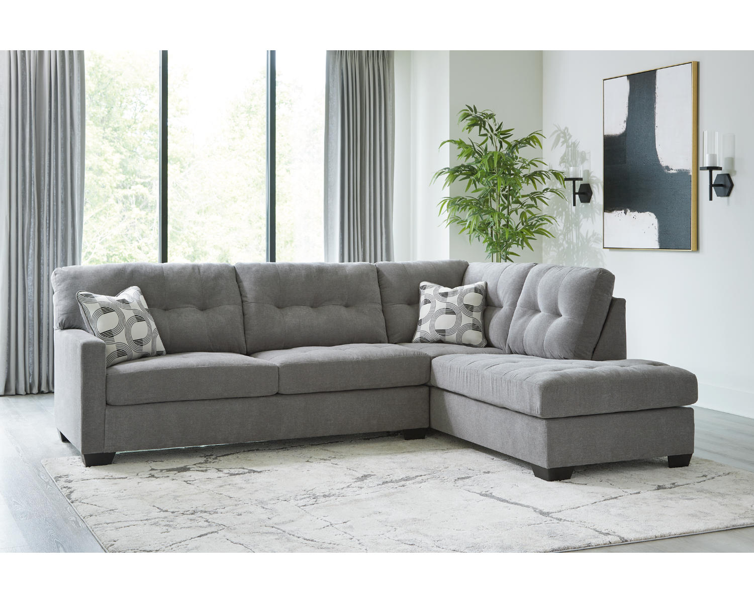 Highland Falls 2-Piece Sectional with Chaise