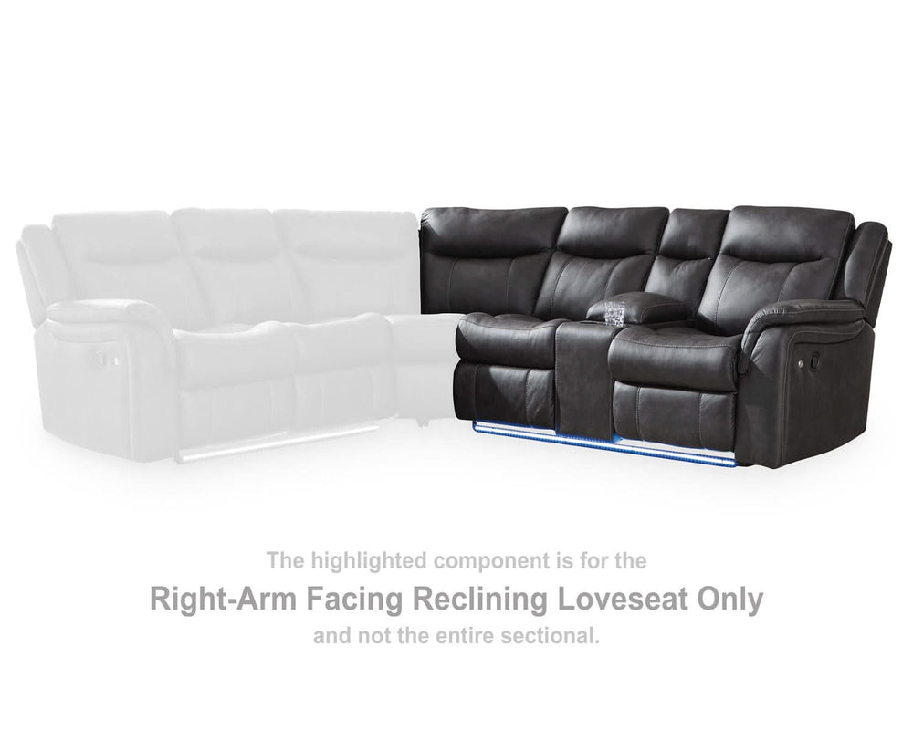 Loveseat reclinable con brazo derecho Sultan Meadow