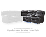 Loveseat reclinable con brazo derecho Sultan Meadow