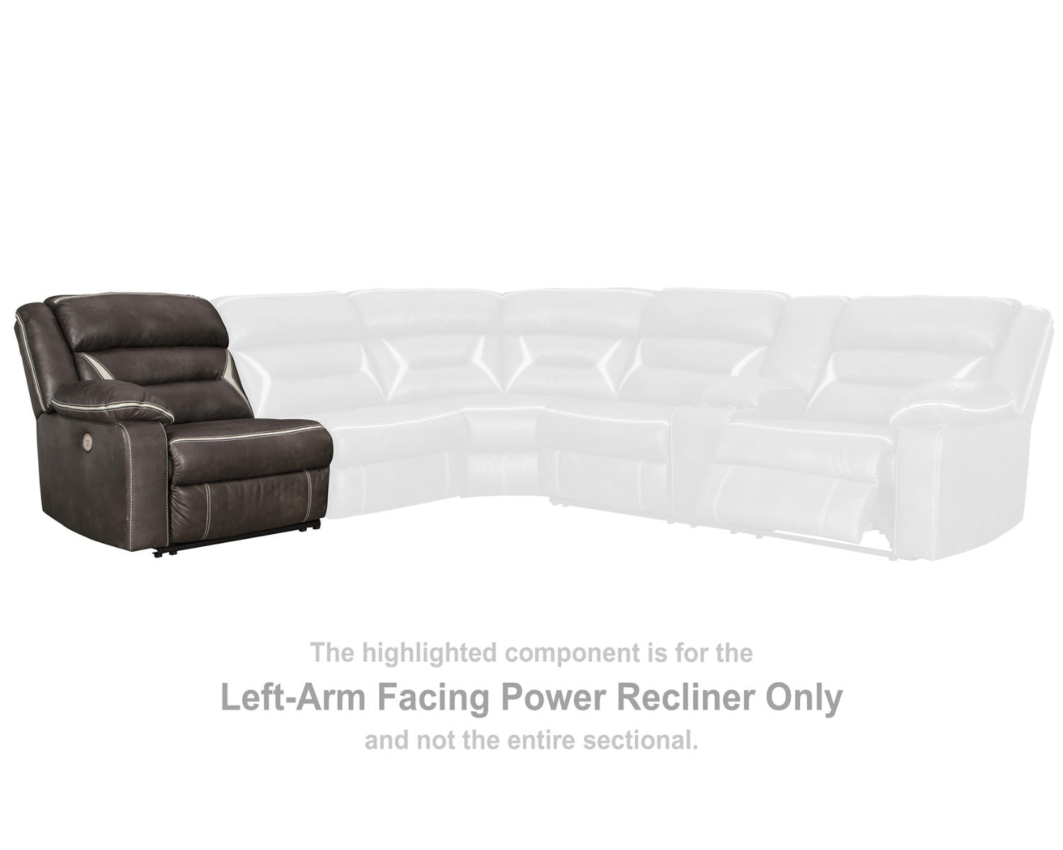 Kincord Left-Arm Facing Power Recliner