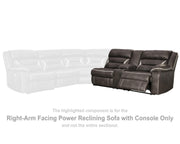 Kincord Right-Arm Facing Power Reclining Sofa with Console