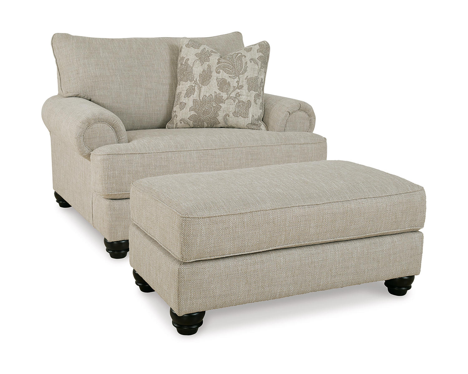 Asanti Oversized Chair and Ottoman