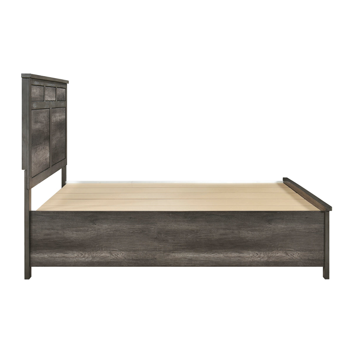 Queen Platform Bed with Footboard Storage
