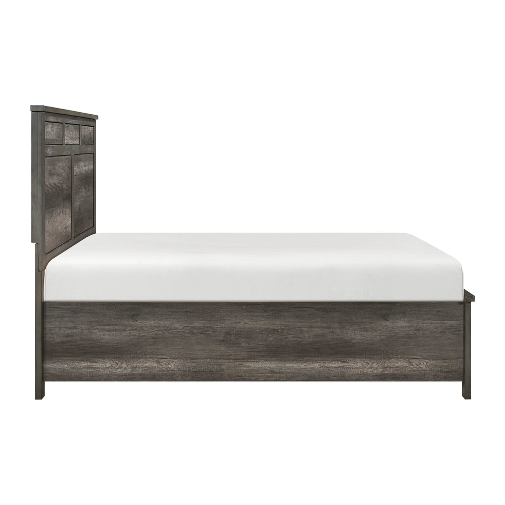 Queen Platform Bed with Footboard Storage