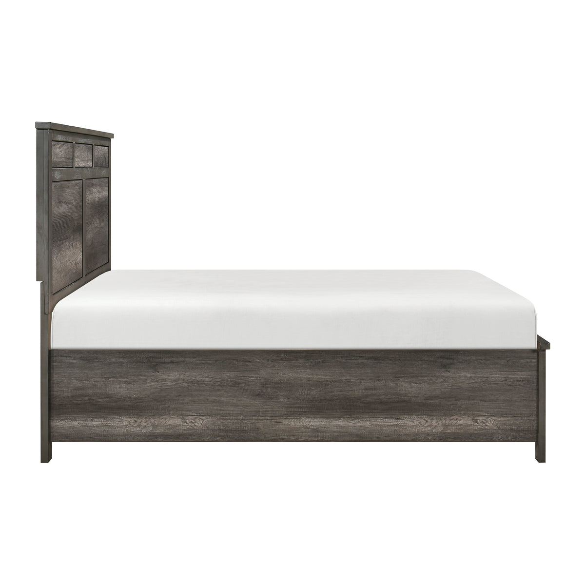Queen Platform Bed with Footboard Storage