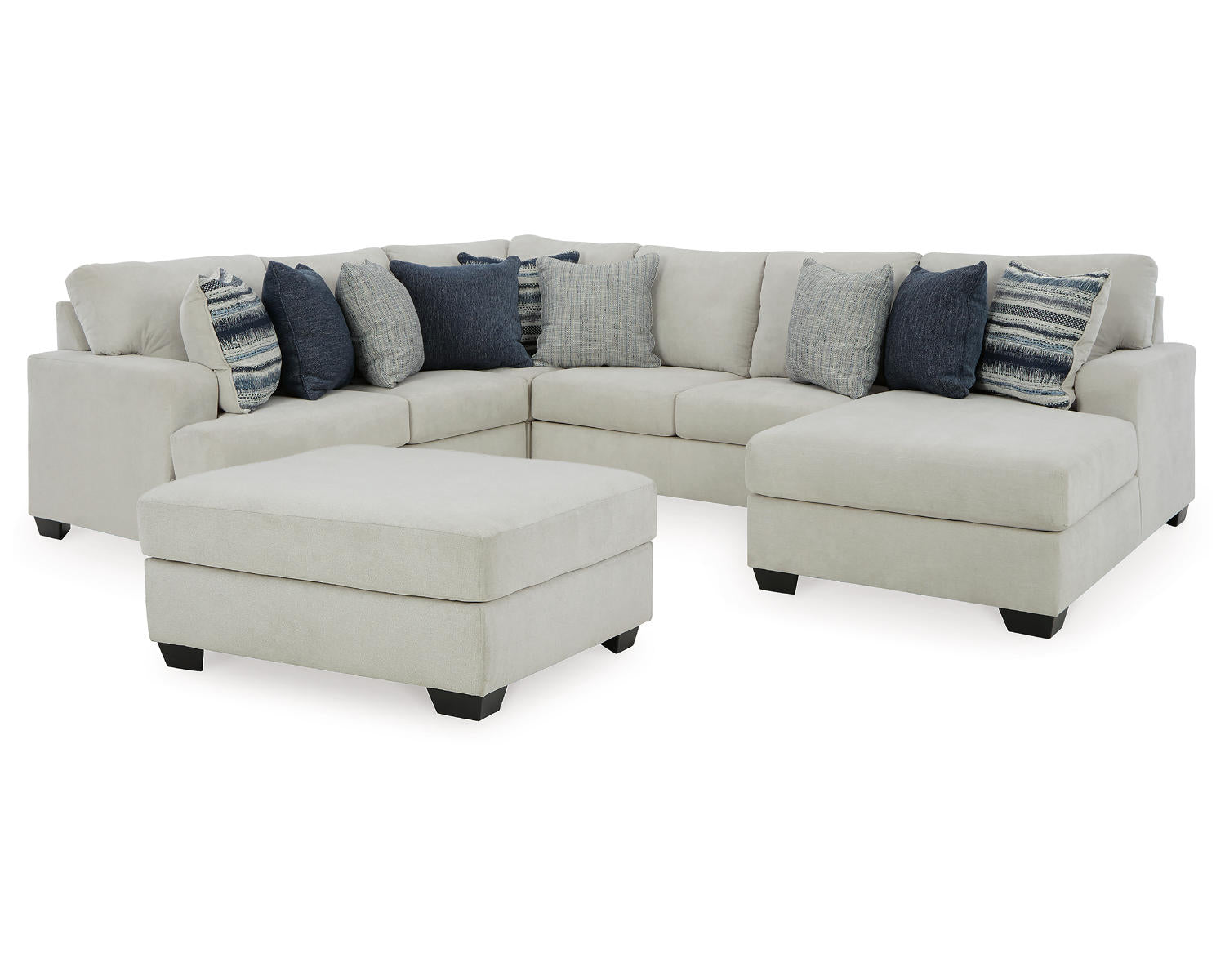 Lowder 4-Piece Sectional with Ottoman