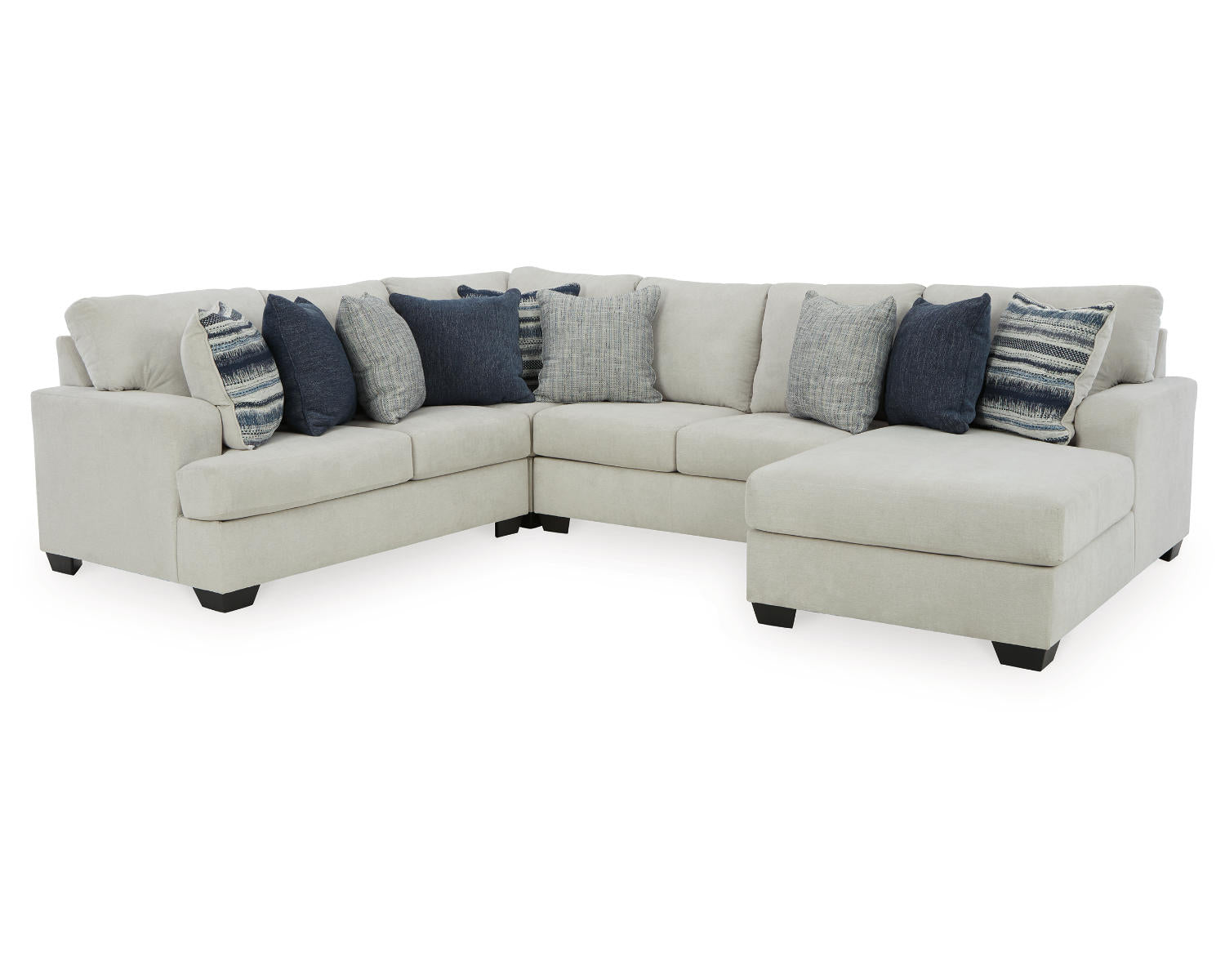 Lowder 4-Piece Sectional with Ottoman