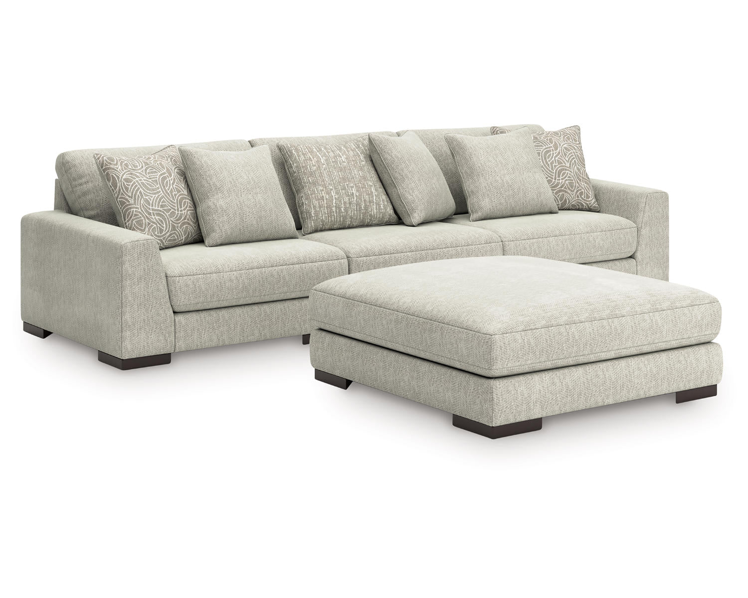 Regent Park 3-Piece Sectional and Ottoman