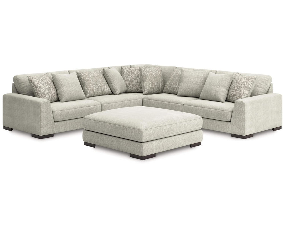 Regent Park 5-Piece Sectional with Ottoman