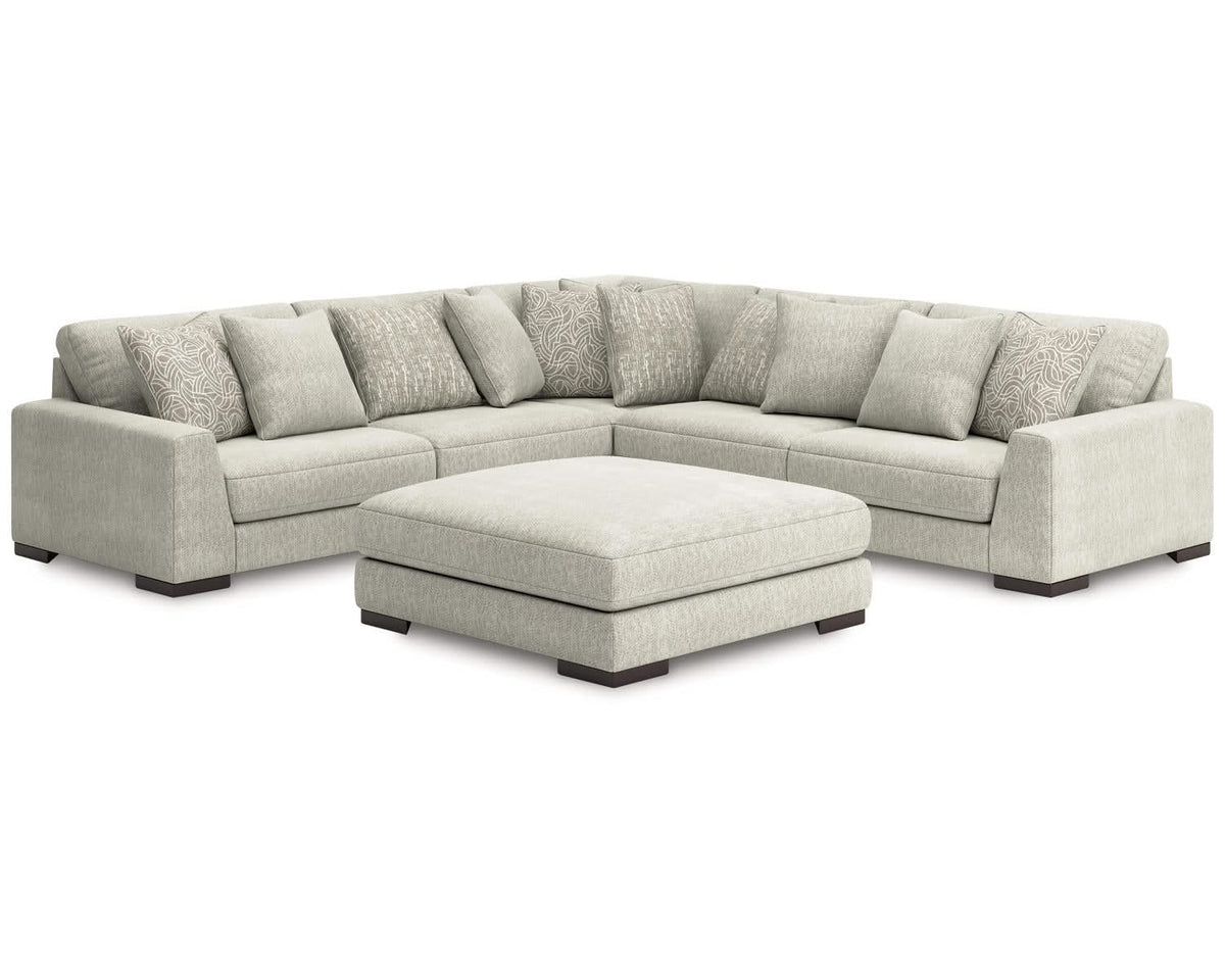 Regent Park 5-Piece Sectional with Ottoman