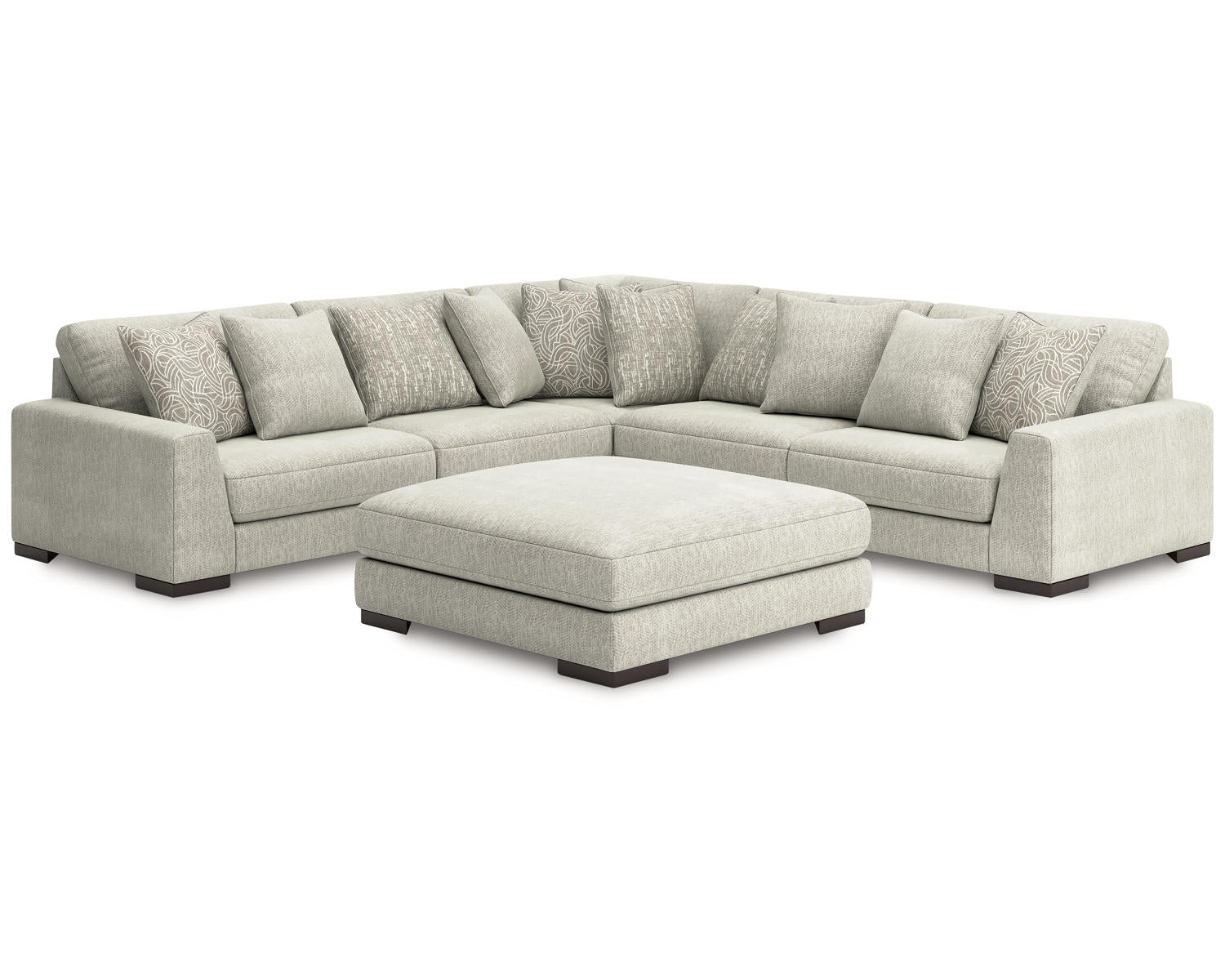 Regent Park 5-Piece Sectional with Ottoman