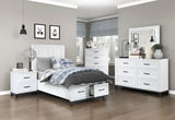 Twin Platform Bed with Footboard Storage