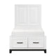 Garretson Collection Twin Platform Bed with Footboard Storage