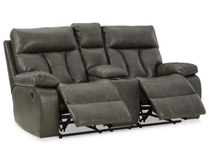 Willamen Reclining Loveseat with Console