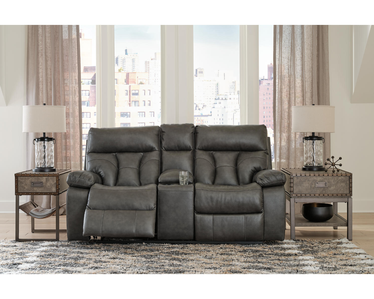 Willamen Reclining Loveseat with Console