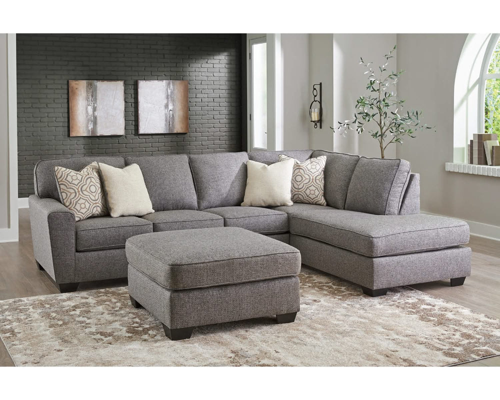 Seccional Reydell de 2 piezas con chaise longue