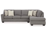 Seccional Reydell de 2 piezas con chaise longue