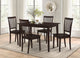 Juego de mesa de comedor rectangular de 5 piezas Gomez Cappuccino