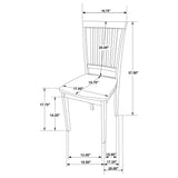Juego de mesa de comedor rectangular de 5 piezas Gomez Cappuccino