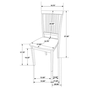 Juego de mesa de comedor rectangular de 5 piezas Gomez Cappuccino