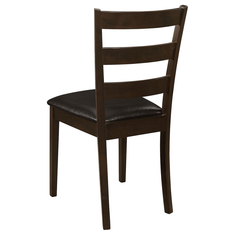 Juego de mesa de comedor rectangular Guillén de 5 piezas Capuchino