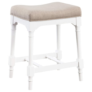 Juego de comedor rectangular de 5 piezas Martina, altura de mostrador, color blanco