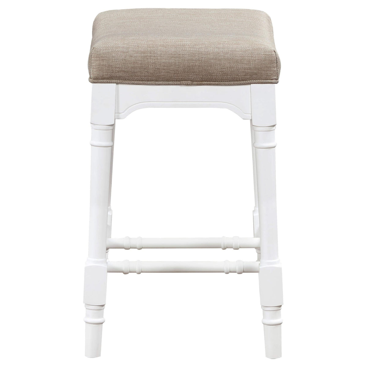 Juego de comedor rectangular de 5 piezas Martina, altura de mostrador, color blanco
