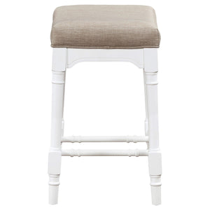 Juego de comedor rectangular de 5 piezas Martina, altura de mostrador, color blanco