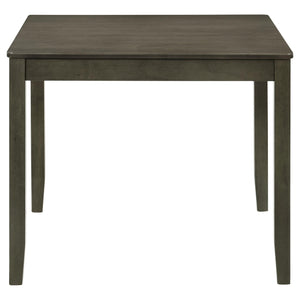 Parkwood 5-piece Square Dining Table Set Charcoal