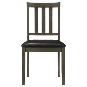Parkwood 5-piece Square Dining Table Set Charcoal