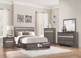 Eastern King Platform Bed with Footboard Storage